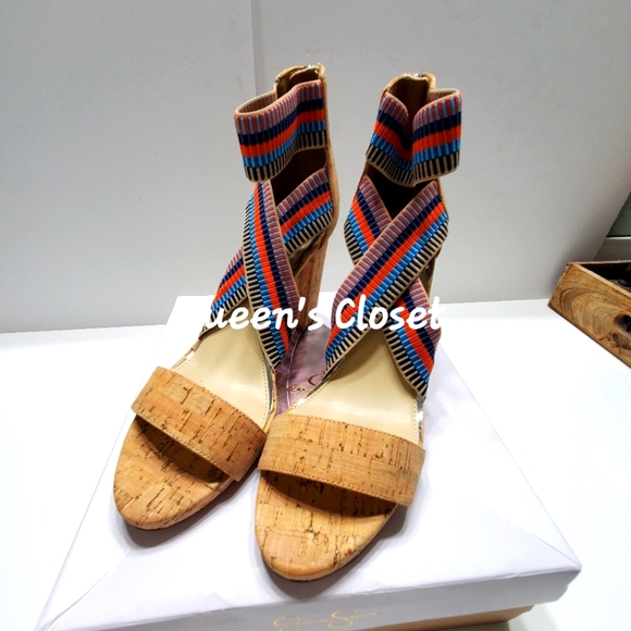 JESSICA SIMPSON| Multi Colored Sandal|💥BRAND NEW Size 9.5 - Picture 1 of 6
